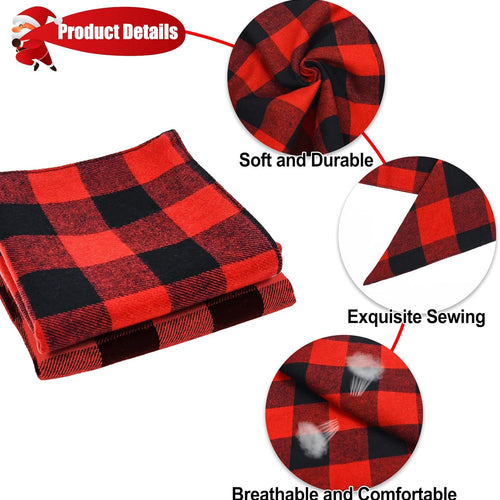 Load image into Gallery viewer, 2 Pack Dog Christmas Bandanas, Classic Buffalo Red Plaid Pet Bandana Scarf Triangle Bibs Kerchief Pet Costume Outfit Accessories for Small Medium Large and Extra Large Dogs Cats Pets (Small)
