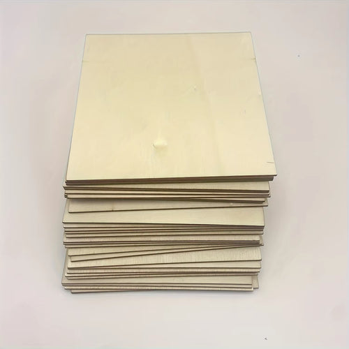 Load image into Gallery viewer, 10Pcs Wood Square 4X4In Blank Wood Sheet for Crafts, Thin Unfinished Wood Squares for Wood Burning Painting Staining Wood Engrav

