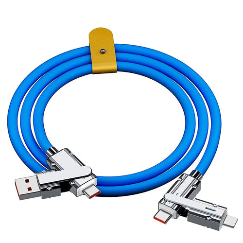 Load image into Gallery viewer, 4 in 1 120W USB Type C to Type C IOS Cable 3 in 1 PD 100W Fast Charging Data Cable for Iphone 11 12 13 14 15 Pro Max Samsung S24
