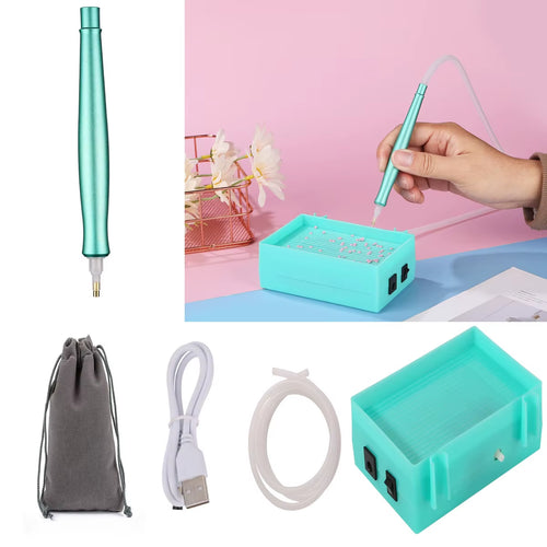 Load image into Gallery viewer, SparklePro Electric Diamond Painting Pen – Long-Lasting Vacuum Tool for Precision Crafting
