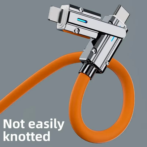 Load image into Gallery viewer, 4 in 1 120W USB Type C to Type C IOS Cable 3 in 1 PD 100W Fast Charging Data Cable for Iphone 11 12 13 14 15 Pro Max Samsung S24
