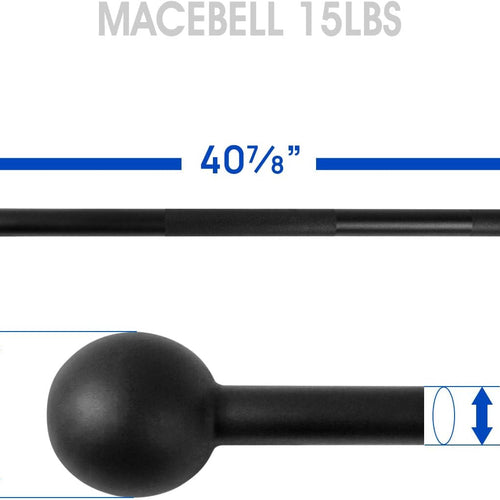 Load image into Gallery viewer, Steel Mace Bell for Strength Training, Support Full Body, Muscles, Shoulder, Grips &amp; Forearms Workouts, Stretching 5, 7, 10, 15, 20, 25, 30 LB for Woman &amp; Man

