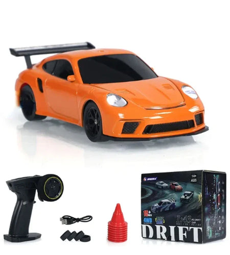 2.4G RC Drift Car 1/43 4WD Remote Control Car High Speed Four Wheel Drive Radio Controlled Mini Racing Car Model Boy Toy Gift