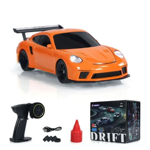 Load image into Gallery viewer, 2.4G RC Drift Car 1/43 4WD Remote Control Car High Speed Four Wheel Drive Radio Controlled Mini Racing Car Model Boy Toy Gift
