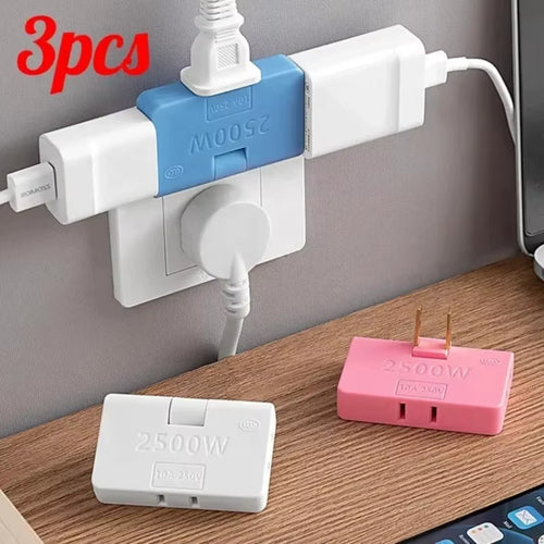 Load image into Gallery viewer, 3-Port Rotatable US Plug Adapter – Compact Power, Anywhere You Go
