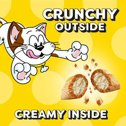 Load image into Gallery viewer, Jumbo Stuff Crunchy and Soft Cat Treats Tasty Chicken Flavor, 2.5 Oz. Pouch, Pack of 12
