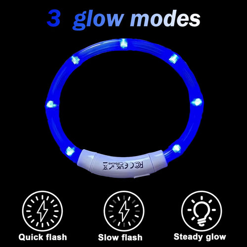 Load image into Gallery viewer, Dog Light up Collar LED Collar Light up Cat Collar USB Rechargeable Collar Christmas Decoration Pet Collar Pet Christmas Gifts
