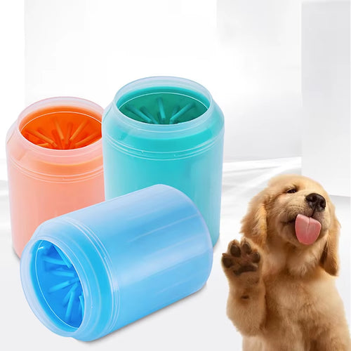 Load image into Gallery viewer, Dog Paw Cleaner Cup Soft Silicone Combs Portable Outdoor Pet Foot Washer Paw Clean Brush Quickly Wash Foot Cleaning Bucket
