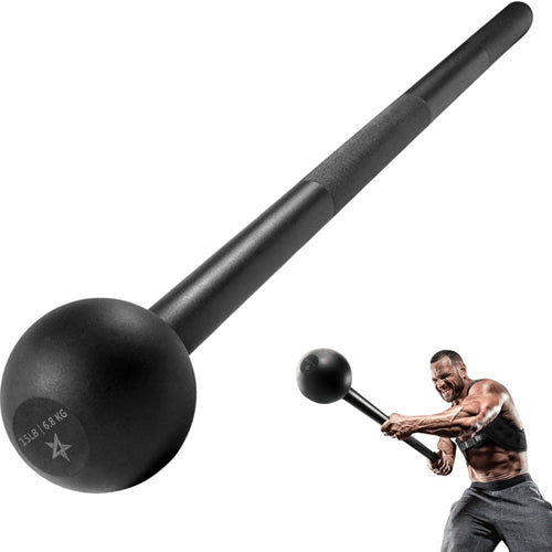 Load image into Gallery viewer, Steel Mace Bell for Strength Training, Support Full Body, Muscles, Shoulder, Grips &amp; Forearms Workouts, Stretching 5, 7, 10, 15, 20, 25, 30 LB for Woman &amp; Man
