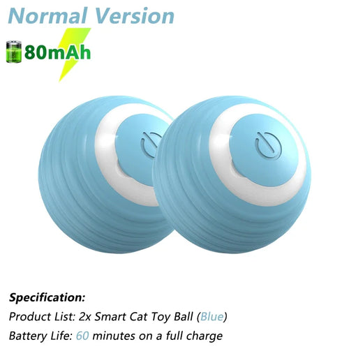 Load image into Gallery viewer, Cat Interactive Ball Electric Automatic Rolling Ball Smart Toys for Cats Smart Cat Toy Rotating Ball Cat Game Accessories
