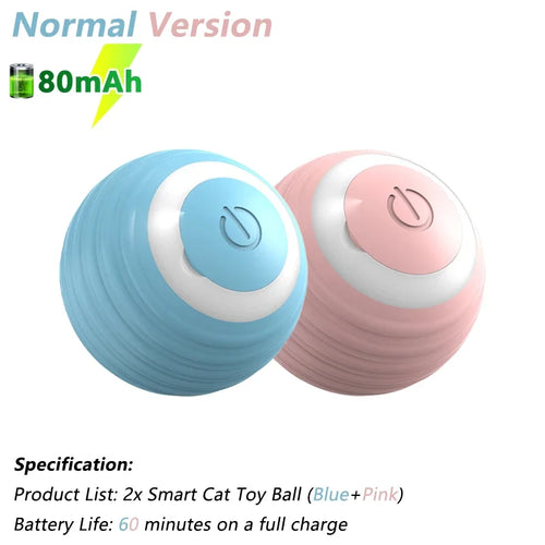 Load image into Gallery viewer, Cat Interactive Ball Electric Automatic Rolling Ball Smart Toys for Cats Smart Cat Toy Rotating Ball Cat Game Accessories
