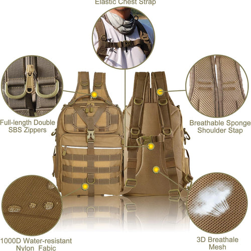 Load image into Gallery viewer, Outdoor Tackle Bag - Large Water-Resistant Fishing Backpack
