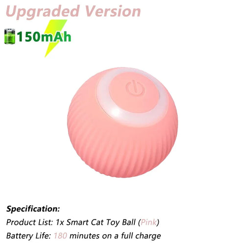 Load image into Gallery viewer, Cat Interactive Ball Electric Automatic Rolling Ball Smart Toys for Cats Smart Cat Toy Rotating Ball Cat Game Accessories
