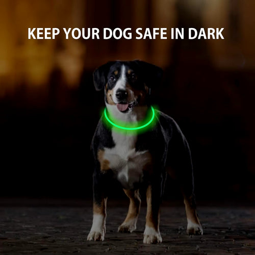 Load image into Gallery viewer, Dog Light up Collar LED Collar Light up Cat Collar USB Rechargeable Collar Christmas Decoration Pet Collar Pet Christmas Gifts
