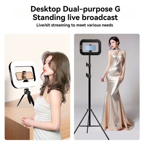 Load image into Gallery viewer, GlowPro Handheld LED Ring Light – Rechargeable Portable Fill Light for Perfect Selfies, Live Broadcasts &amp; Photography

