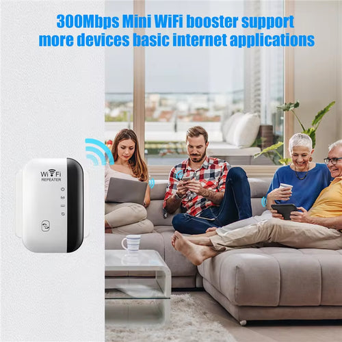 Load image into Gallery viewer, 300Mbps Wifi Repeater Wifi Extender Amplifier Wifi Booster Wi Fi Signal 802.11N Long Range Wireless Wi-Fi Repeater Access Point
