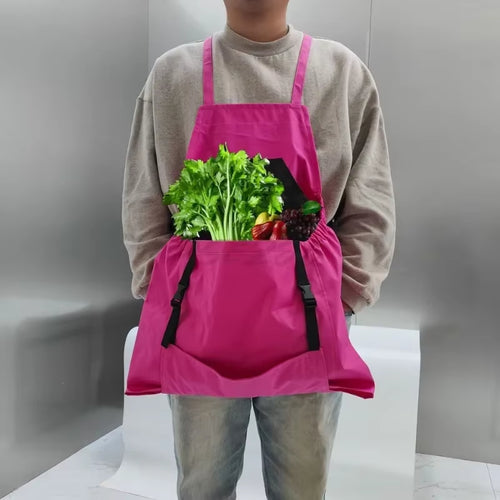 Load image into Gallery viewer, HarvestMate Outdoor Apron – Large Pocket Gardening Apron Backpack for Efficient Harvesting &amp; Tool Storage
