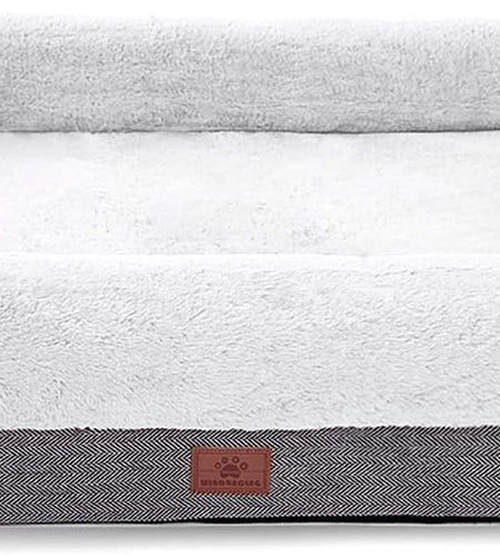 Orthopedic Dog Bed for Large Dogs and Medium Dogs, Dog Sofa Bed with Waterproof Liner Pad and Removable Washable Cover, Dog Mat for Crates and Couch，Puppy Bed, Pet Bed