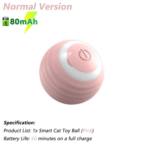 Load image into Gallery viewer, Cat Interactive Ball Electric Automatic Rolling Ball Smart Toys for Cats Smart Cat Toy Rotating Ball Cat Game Accessories
