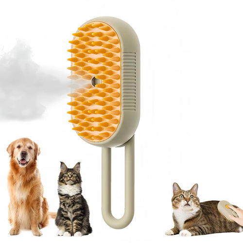 Load image into Gallery viewer, 3 in 1 Pet Brush Cat Steam Brush Comb Dog Brush Electric Spray Cat Hair Brushes Massage Pet Grooming Hair Removal Combs
