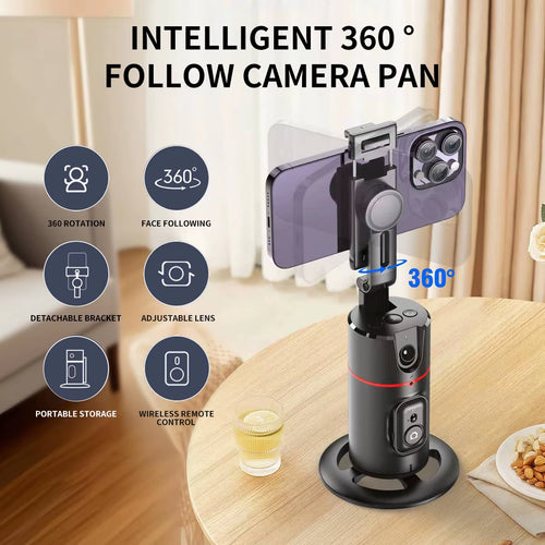 Load image into Gallery viewer, P02 Gimbal 360 Rotation AI Automatic Tracking Shooting Stabilizer Detachable Phone Clip Mini Selfie Stick Phoneholder
