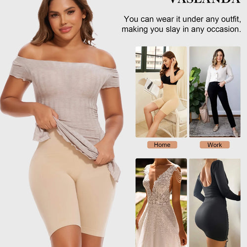Load image into Gallery viewer, 2 Packs Tummy Control Shapewear Shorts Faja Body Shaper for Women High-Waisted Thigh Slimming
