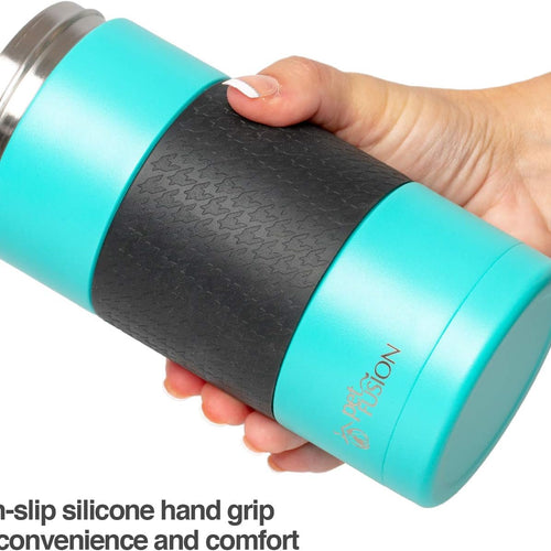 Load image into Gallery viewer, Portable Dog Water Bottle &amp; Dog Water Bottle Dispenser (New - Large 22Oz Water &amp; Food Dispenser) Insulated 2 Wall Stainless Steel - Optimal Cool Water Temp - Perfect Dog Travel Water Bottle
