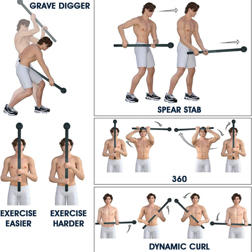 Load image into Gallery viewer, Steel Mace Bell for Strength Training, Support Full Body, Muscles, Shoulder, Grips &amp; Forearms Workouts, Stretching 5, 7, 10, 15, 20, 25, 30 LB for Woman &amp; Man
