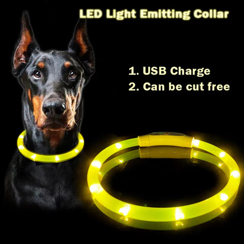 Load image into Gallery viewer, Dog Light up Collar LED Collar Light up Cat Collar USB Rechargeable Collar Christmas Decoration Pet Collar Pet Christmas Gifts
